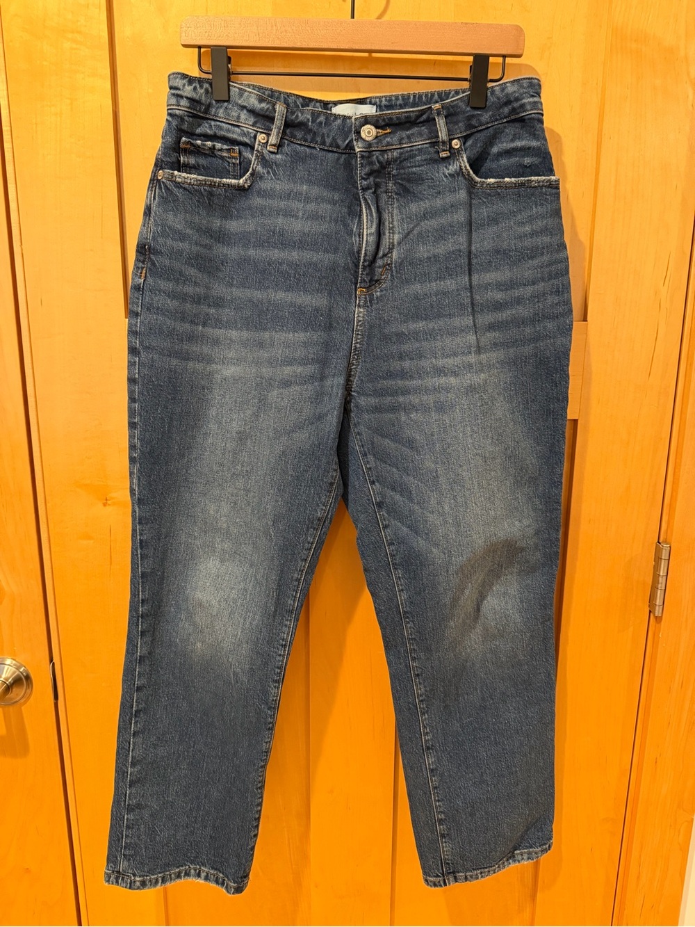 Loft Curvy Straight Cropped High-Rise Women’s Jeans - Size 8/29